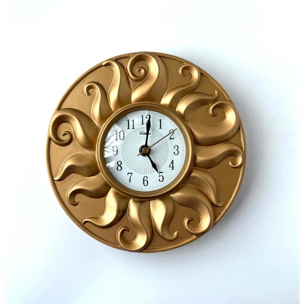 Vintage Waltham Sunburst Celestial Wall Clock